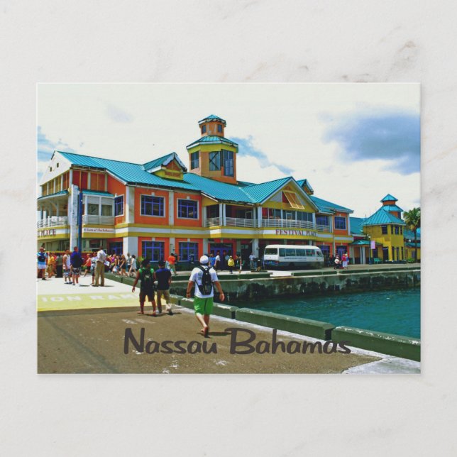 Nassau Bahamas Vykort (Framsida)