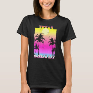 Nassau Bay Texas Tx Summer Vintage Sunset T Shirt