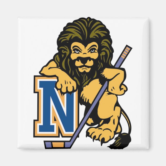 Nassau County Lejon Hockey Magnet (Framsidan)