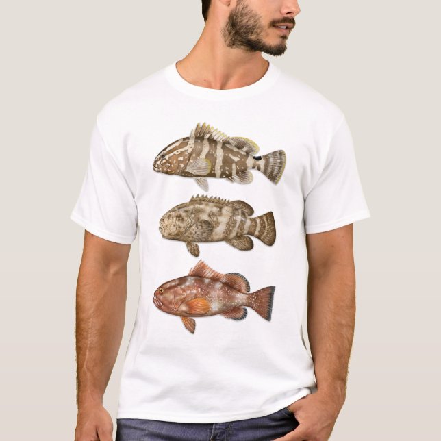 Nassau, Goliath och Red Grouper T-shirt (Framsida)