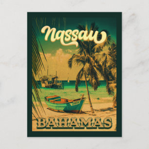 Nassau Handflatan Träd Bahamas Vintage Souvenirs 8 Vykort