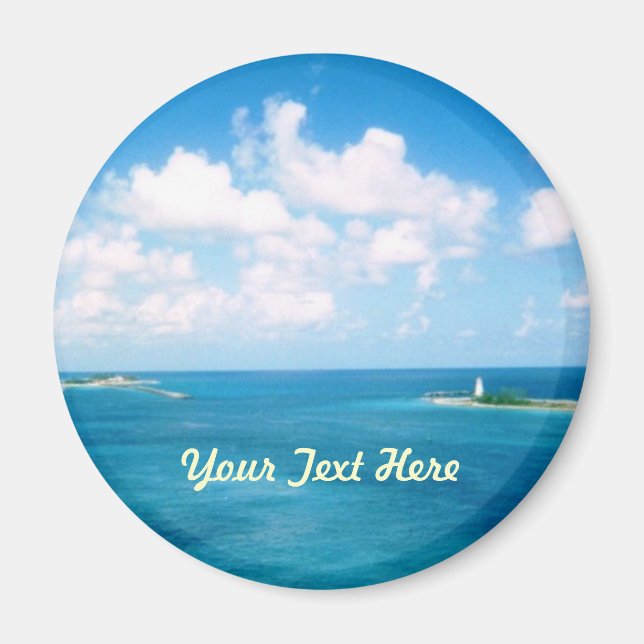 Nassau Harbor Magnet rnd (Framsidan)