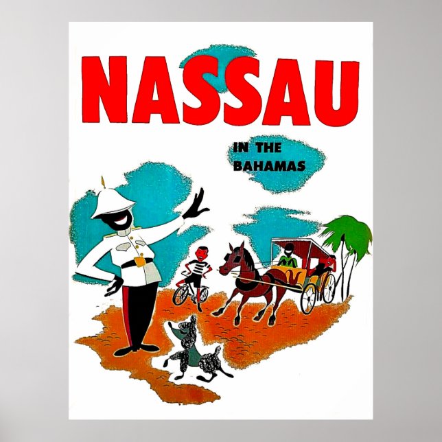 Nassau i Bahamas, vintage resor Poster (Framsidan)