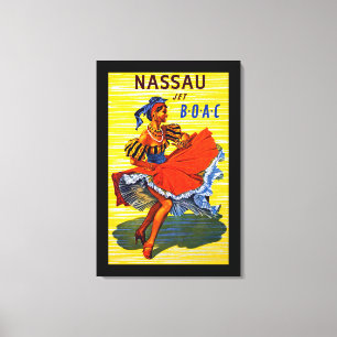 Nassau jet canvastryck
