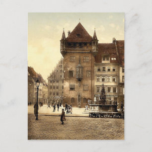 Nassauerhaus, Nürnberg, Bayern, Tyskland magnifik Vykort