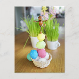 Nässelduvor med Påskägg Påsk vykort
