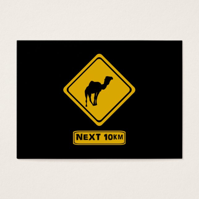 Nästa 10 km-kameler visitkort (Framsidan)