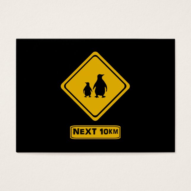 Nästa 10 km-penguin visitkort (Framsidan)