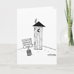 Nästa 22 Miles Outhouse-Tecknad Kort