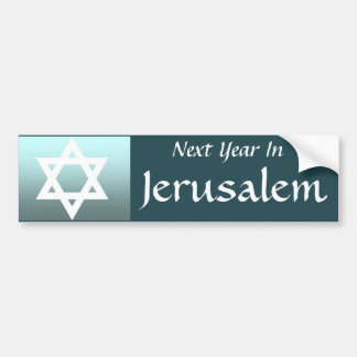 Nästa år i Jerusalem Bildekal