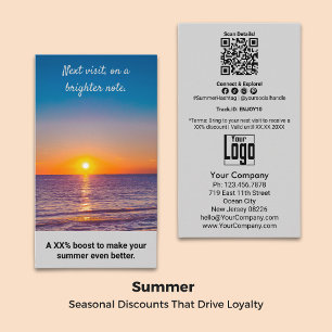 Nästa besök, med en ljusare ton. Tack sommar Rabattkort