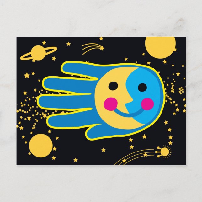 Nästa fullständiga måne vykort (Framsida)