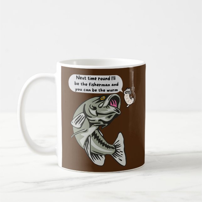 Nästa gång blir jag fiskaren kaffemugg (Vänster)