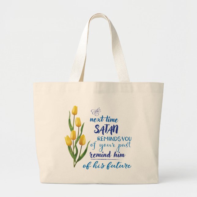 Nästa gång Satan påminner dig T-shirt  Jumbo Tygkasse (Framsidan)