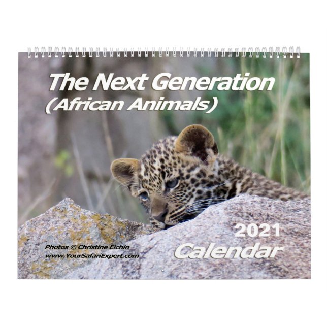 Nästa Generation (afrikanska djur) (tvåsidig) Kalender (Omslag)