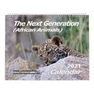 Nästa Generation (afrikanska djur) (tvåsidig) Kalender