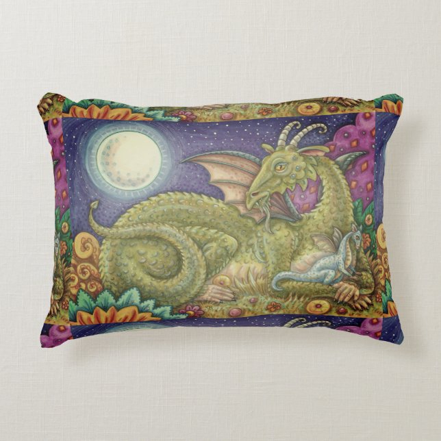 Nästa Generation Baby Dragon FANTASY ACCENT PILLOW Prydnadskudde (Framsidan)