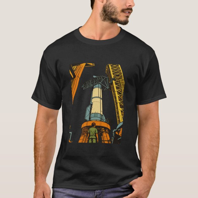 Nästa generations djuprymdsraket | t shirt (Framsida)