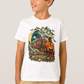 Nästa hållplats Midnight Pumpkin Train T Shirt