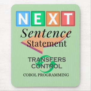 Nästa meningsdeklaration i Cobol-programmering Musmatta