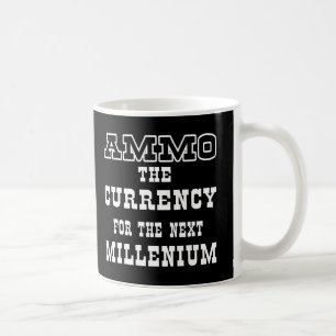 Nästa millenium för svart Ammovaluta Kaffemugg
