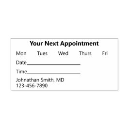 Nästa Möte påminnelse för Doktor Office Självfärgande Stämpel