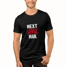 Nästa Nivå Man Motiverande Grafisk T-Shirt