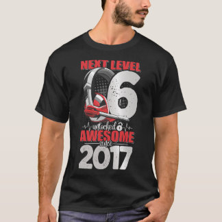 Nästa nivå olåst 6-årig pojke 2017 headset t shirt