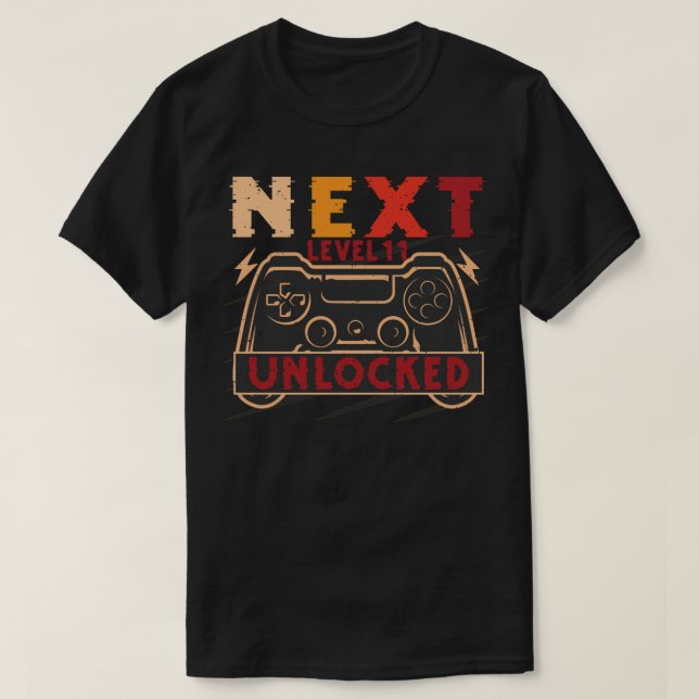 Nästa nivå olåst t shirt (Design framsida)