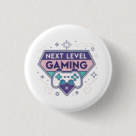 Nästa nivå spelande Retro-kontroll Pastell Gamer T Knapp