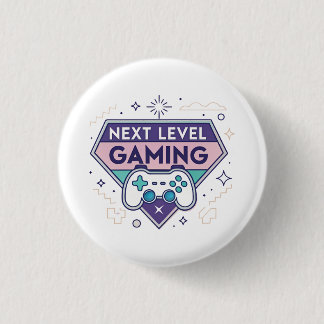 Nästa nivå spelande Retro-kontroll Pastell Gamer T Knapp