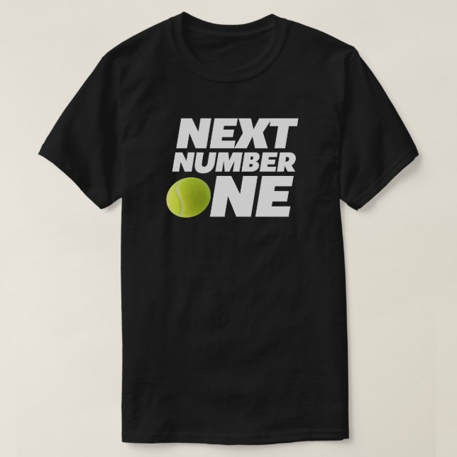 Nästa nummer ett Tennis Sport T Shirt (Design framsida)