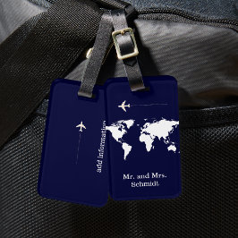 Nästa personlig för Mr. och Mrs. Bagagebricka