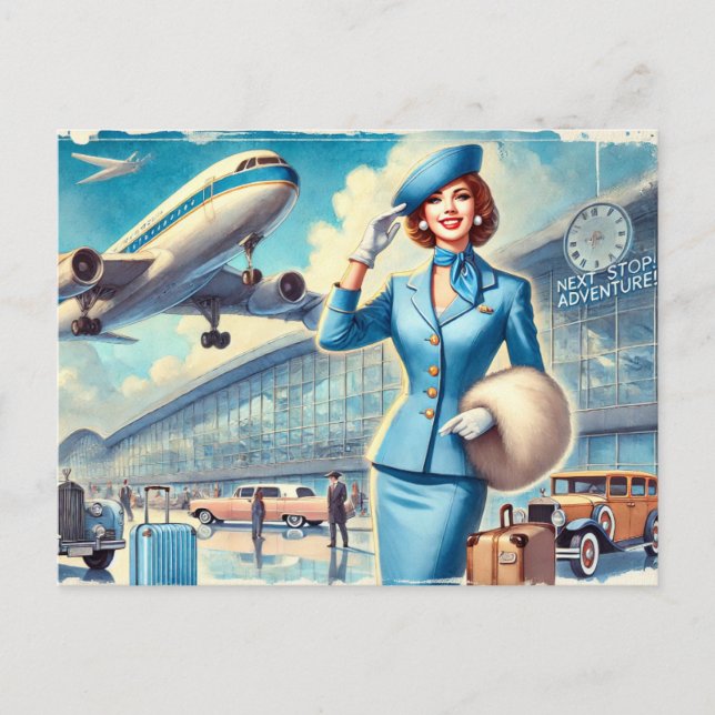 Nästa stopp: Äventyr Vykort (Framsida)