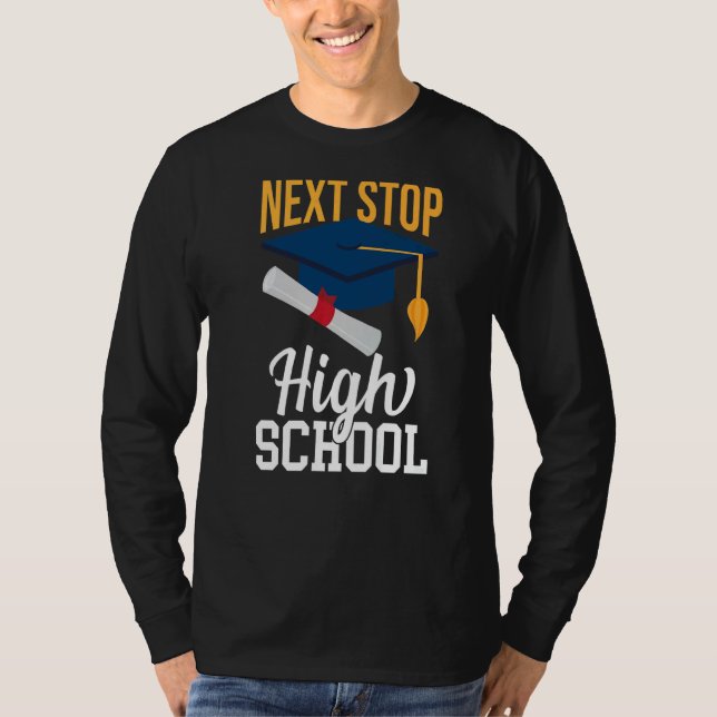 Nästa stopp för högskolan i Student T Shirt (Framsida)