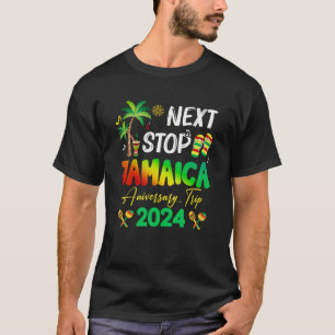 Nästa stopp för Jamaica 2024 Par-årsfamiljen T Shirt