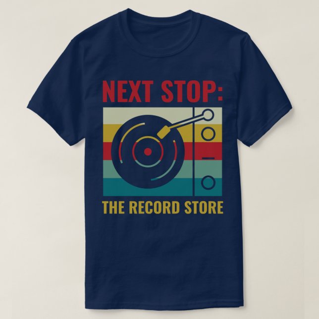 Nästa stopp för postarkivet, den fina vinyl Älskar T Shirt (Design framsida)