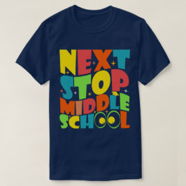 Nästa stopp i Mitten School Roliga meningar Kids T Shirt