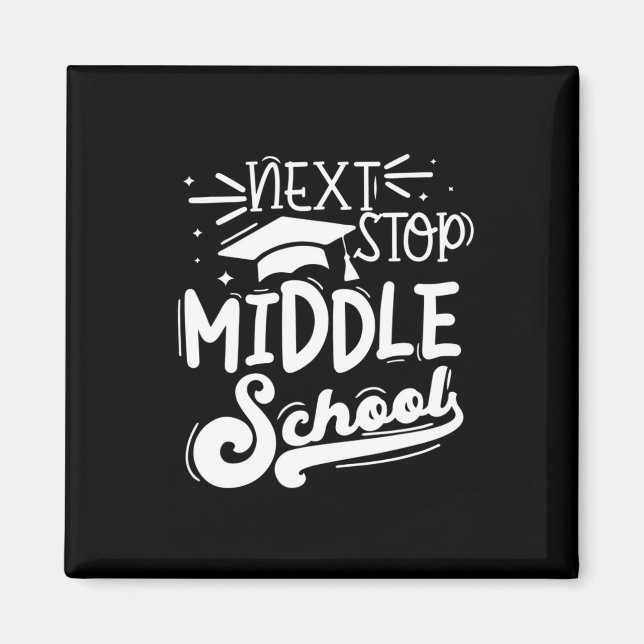 Nästa stopp i Mitten-skolan Femte Klass Studenten Magnet (Framsidan)