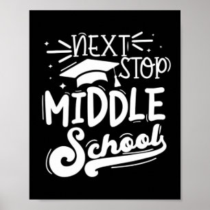 Nästa stopp i Mitten-skolan Femte Klass Studenten Poster