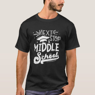 Nästa stopp i Mitten-skolan Femte Klass Studenten T Shirt