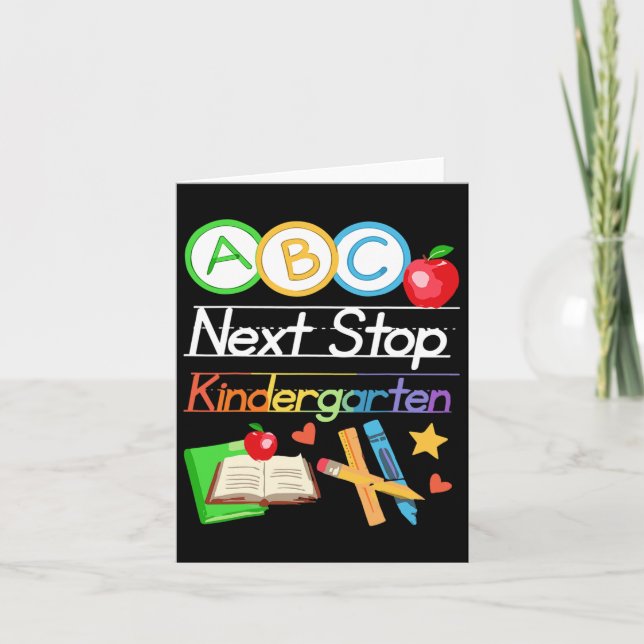 Nästa stopp Kindergarten Preschool Studenten 2025  Kort (Framsida)