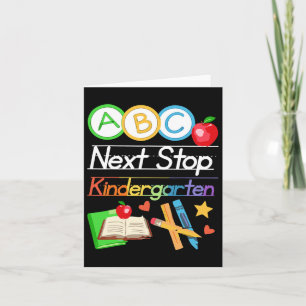 Nästa stopp Kindergarten Preschool Studenten 2025  Kort