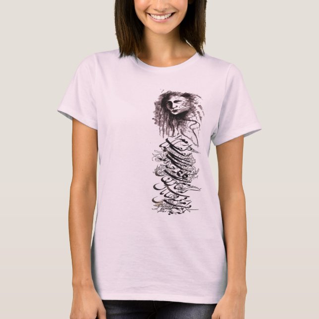 Nastaleeq ansikte 1200D Tee (Framsida)