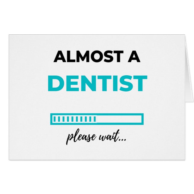 Nästan en tandläkare 2 hälsningskort (Framsidan Horizontal)