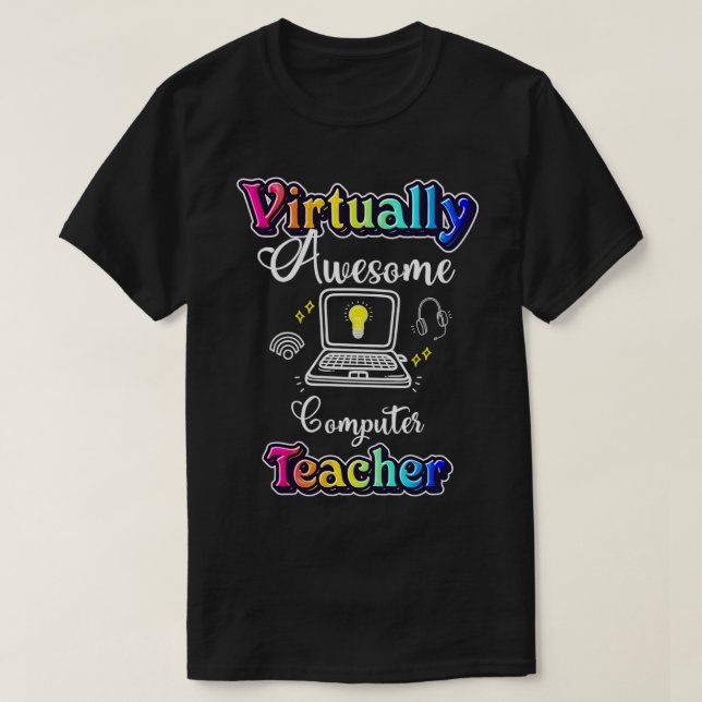 Nästan Fantastisk datalärare T Shirt (Design framsida)