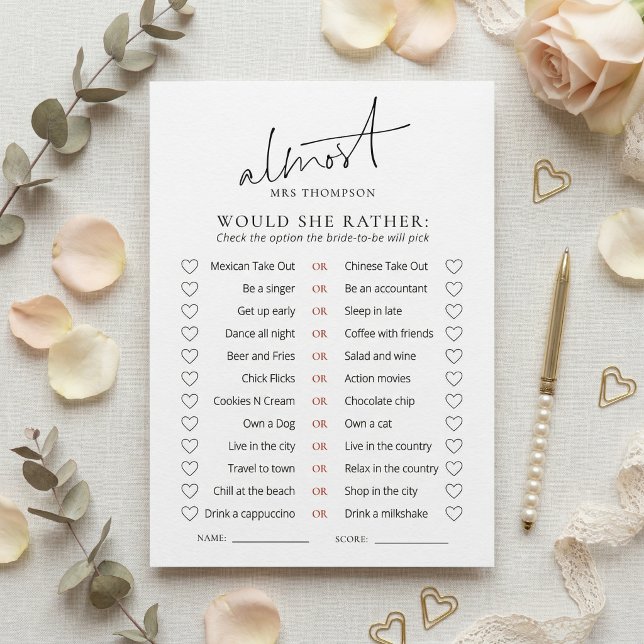 Nästan fru skulle hon hellre spelkort inbjudningar (Skapare uppladdad)