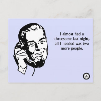 Nästan hade det - sexskämt vykort