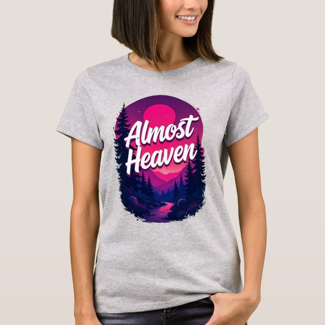 Nästan Heaven Dam Väster Virginia T-Shirt (Framsida)