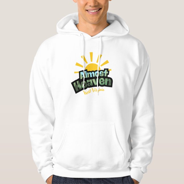 Nästan Heaven Väster Virginia Hoodie (Framsida)